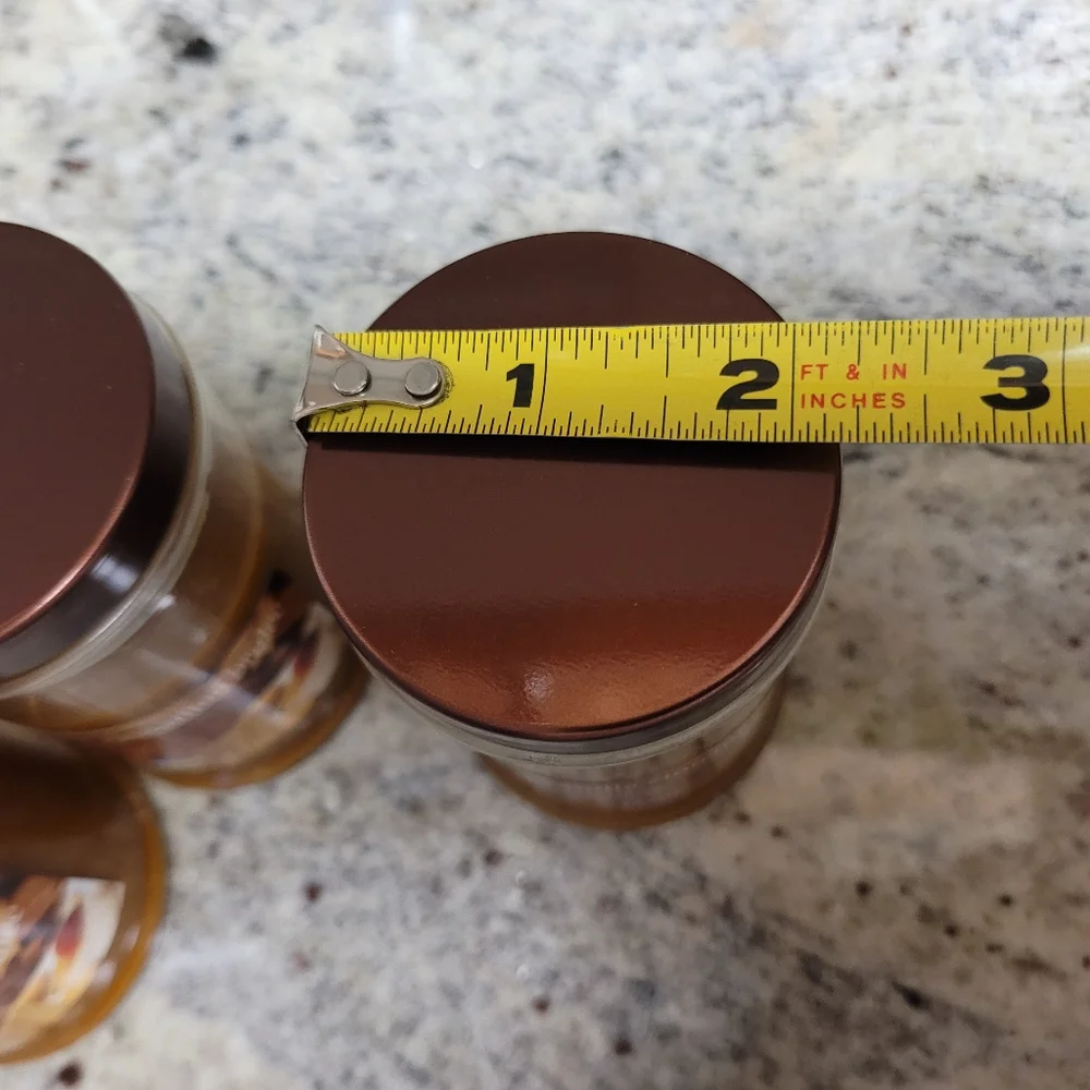 3/$5 Candles Vanilla Cinnamon 3.5oz Glass Covered Jar NEW - Picture 4 of 12